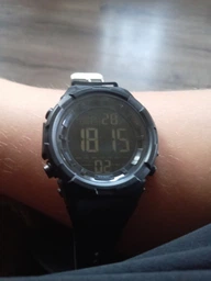 Часы наручные 1845BK SKMEI с подсветкой, BLACK-BLACK фото от покупателей 2