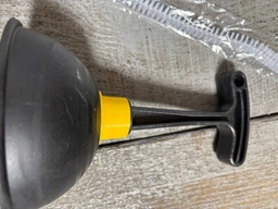 Вантуз универсальный BRS Black-Yellow 12.2 см с резиновым куполом и Т-образной ручкой для раковины ванны душа биде и унитаза фото от покупателей 2