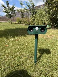 Відлякувач ультразвуковий кротів і птахів змій гризунів Solar Animal Repellent 01 на сонячній батареї + стробоскоп