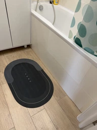 Великий килимок для ванної кімнати, кухні, нековзний, HOME, килим у ванну суперпоглинаючий, діатомітовий, 50х80 см фото від покупців 1
