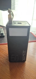 Повербанк 50000 mah 22.5W Super Fast Charge 10024 з LED дисплеєм і швидкою зарядкою PD/QC 3 порта powerbank павербанк для телефона apple айфона iphone самсунг samsung роутера планшета універсальний з ліхтариком фото от покупателей 1