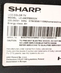 Пульт для телевізора Sharp SHW/RMC/0003N фото від покупців 2