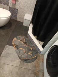 Килимок для ванної кімнати Shower Room 3D Мармур вологовбираючий нековзний килим суперпоглинаючий, діатомітовий 80х50 см сірий