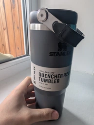 Термочашка для чаю та кави Stanley IceFlow Flip Straw Tumbler 0,89л. | Charcoal