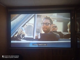 Настенный моторизированный проекционный экран 100” 16:9 |4K, пульт + проводное управление электронный проекционный экран для дома, офиса и обучения 221 × 125 см (YRE87) фото от покупателей 1