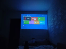 Проектор Smart 4K Projector Ultra HD до 130 дюймов мини портативный HDMI Android + iOS Bluetooth 5.0 Wi-Fi 6 мультимедийный домашний кинотеатр + черная точка фото от покупателей 8
