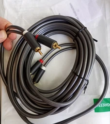 Кабель аудіо Ugreen AV104 2RCA to 2RCA Чорний (30747)