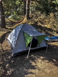 Туристическая палатка Trizand 23483 Nevada 4-местная с тамбуром 320×200×140 см кемпинговая водонепроницаемая для рыбалки походов велопутешествий байдарок отдыха