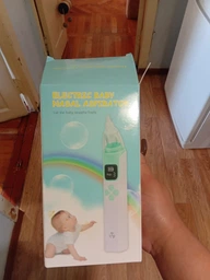 Электронный аспиратор назальный мощный для носа Electric Baby Nasal Aspirator соплеотсос электрический для новорожденных детей с музыкой белый фото от покупателей 4