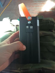 Повербанк Power bank 100000 mAh USB, Type-C, MicroUSB с Led-дисплеем, быстрой зарядкой и встроенными кабелями, белый фото от покупателей 1