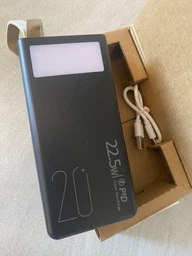 Повербанк 20000 mah 22.5W Super Fast Charge 10192 з LED дисплеєм і швидкою зарядкою PD/QC 3 порта powerbank павербанк для телефона apple айфона iphone самсунг samsung роутера планшета універсальний з ліхтариком фото от покупателей 11