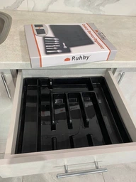 Вклад органайзер для столових приборів для шухляди пластиковий Ruhhy 24748, 44.5х36.5х4.5 см