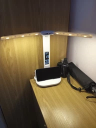 Світлодіодна настільна лампа трансформер на акумуляторі з дисплеєм 12в1 Tech Lamp - багатофункціональна з подвійним джерелом світла, календарем, термометром та тримачем для ручок, біла фото від покупців 1