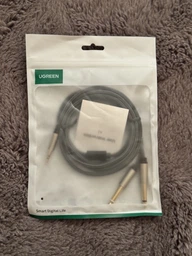 Кабель аудіо Ugreen 3.5 mm to 2х 2pin 6.35 mm F/M адаптер 1 м Black (AV126) фото від покупців 2