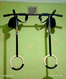 Деревянные гимнастические кольца со стропами Troli Wooden Rings with Slings 4,5 метра х 25мм 28мм