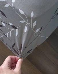 Простынь на резинке Бязь Silver Magnolia Серый 160*190 высота 25 см