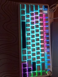 Клавиатура проводная AULA F75 Pink Switch USB Black (6978080504890)
