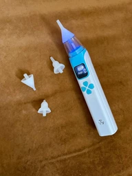 Електронний аспіратор назальний потужний для носа Electric Baby Nasal Aspirator соплеотсос електричний для новонароджених дітей з музикою білий