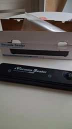 Автоматичний вакуумний пакувальник Vacuum Sealer 90W Вакуумне пакувальне обладнання для збереження свіжості Чорний