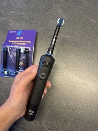 Насадки для електричних зубних щіток Oral-B змінні насадки для зубної щітки Oral B для щоденного догляду чорні 4 шт в упаковці сумісні з Oral-B Braun CrossAction Precision Clean 3D White Sensitive Clean FlossAction Dual Clean