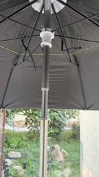 Садова парасолька від сонця з антивітрои 150 см великий зонт для саду дачі відпочинку на природі Салатовий