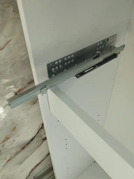 Пенал - шкаф в ванную напольный MEBLIBUD Erica 185x50х30 см с ящиком белый фото от покупателей 1