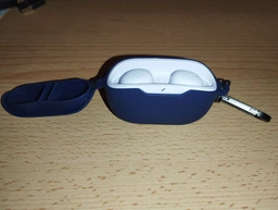 Силиконовый чехол для наушников JBL Wave Buds/Buds 2, Hang Case, черный, ультратонкий защитный кейс толщиной 2 мм, защита от царапин, пыли и ударов, компактный, с карабином для крепления, ArmorStandart (ARM79915) фото от покупателей 1