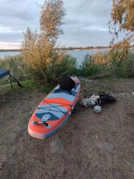 Доска SUP надувная Rebel Active RBA 4507 Голубая (5901890111300) фото от покупателей 3