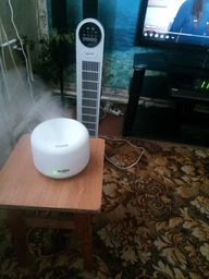 Зволожувач повітря Brillix AromaGlow 480X ультразвуковий нічник аромадифузор для дому ароматичний 480 мл з led підсвічуванням на 6 кольорів і пультом аромадифузори зволожувачі арома дифузори
