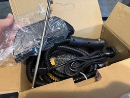 Пароочисник ручний Steam Cleaner 2500 Вт пароочищувач відпарювач UnA парогенератор 26 аксесуарів для прибирання стерилізації від жиру та плісняви для кухні ванної меблів авто вікон чорний з жовтим (281.0041)