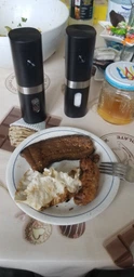 Аккумуляторная мельница для соли перца специй, набор 2 шт электрическая перечница солонка на USB для измельчения с подсветкой