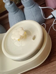 Поїлка фонтан для котів собак тварин автоматична з кормушкою 2 в 1 автопоїлка електропоїлка питна диспенсер миска для води та корму подвійна компактна портативна циркуляційна фонтанчик з циркуляцією та зоною годування пластикова Hechpro АН6010