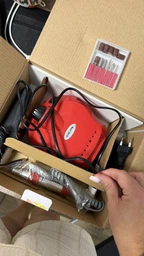 Фрезер для манікюру Nail Drill DM-202 на 65 Вт, 35000 об/хв червоний