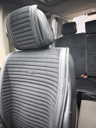 Накидки чехлы на сиденье для NISSAN X-TRAIL 2001-2007 (T30) AUAU Polosso черные фото от покупателей 2