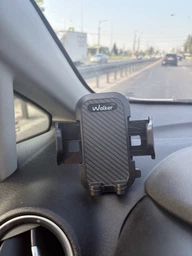 Тримач для телефона в машину авто підставка під телефон на присосці кріплення автомобільний автотримач холдер розсувний WALKER чорний автотримачі підставки тримачі для телефонів у машині на торпеду фото від покупців 4