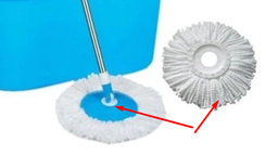 Швабра-лентяйка с турбо отжимом и ведром SmartUS Spin MOP 360° с круглой насадкой