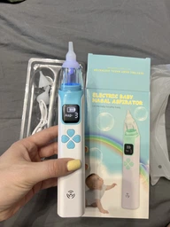 Електронний аспіратор назальний потужний для носа Electric Baby Nasal Aspirator соплеотсос електричний для новонароджених дітей з музикою білий