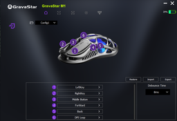 Миша GravaStar Mercury M1 Pro, magnesium alloy body, BT/WL/USB-A, RGB, Gunmetal Gray