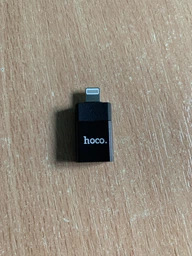 Переходник Hoco UA17 iP Male to USB female USB2.0 adapter Черный