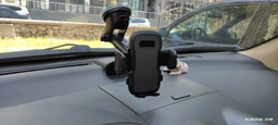 Держатель для телефона в автомобиль машину подставка на присоске автодержатель для смартфона держатель крепления холдер для телефона айфона на торпеду лобовое стекло универсальный OnePro Черный 74045 фото от покупателей 1