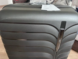 Дорожня валіза, поліпропілен, гумові колеса, замок TSA VINCI PP24 L – чорний фото от покупателей 1