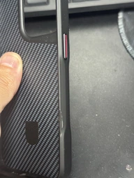 TPU+PC чехол Metal Buttons with MagSafe Carbon Ring для Apple iPhone 15 Pro (6.1") Золотой