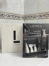 Премиальный Триммер для бороды 5в1 LEMEX STYLING TOOLS Тример для тела, носа, бритья с магнитными насадками, тример для интимных зон LM4414 IPX6 Version 2026