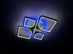Люстра світлодіодна 517 Light 3color з пультом 120Вт Білий (01672)