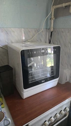 Посудомийна машина компактна iHunt Bro Dishwasher Xpert, 6 програм, 5 л резервуар, 950 Вт, сушка, біло/чорна