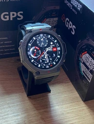 Смарт годинник Modfit Titan Force з GPS трекером, компасом протиударні IP68 для військових MIL-STD-810H США + гідрогелева плівка