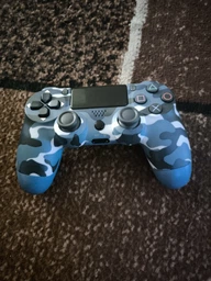 Джойстик ігровий універсальний для Sony PlayStation PS3 PS4 ПК iOS Android TV Windows бездротовий Doubleshock Bluetooth геймпад Sony Плейстейшен PS3 PS4 ПК комп'ютера Андроїд з подвійною вібрацією сенсором аудіо динаміком зарядним кабель зелений камуфляж