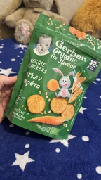 Упаковка крекера Gerber Пшеничные с морковью для детей с 12 месяцев 100 г х 6 шт (8000300435337)