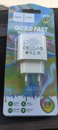 Сетевое зарядное устройство Hoco C109A белое 18W USB Quick Charge + кабель USB to Type-C (C109A)