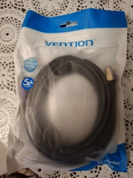 Патч-корд Vention CAT 7 SFTP Ethernet, 5 m, Black, rj-45 - rj-45, 8 жил (ICDBJ)